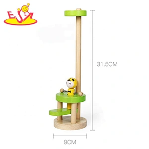 Best fun jumping wooden toy finger flexible exercise for infants W01A348