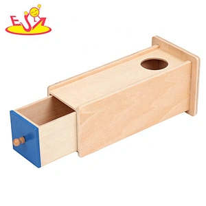 New fashion Montessori wooden object permanence box with ball W12F097