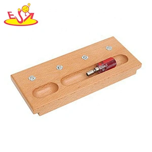 Top fashion montessori screw wooden didactic toys for kids W12F106