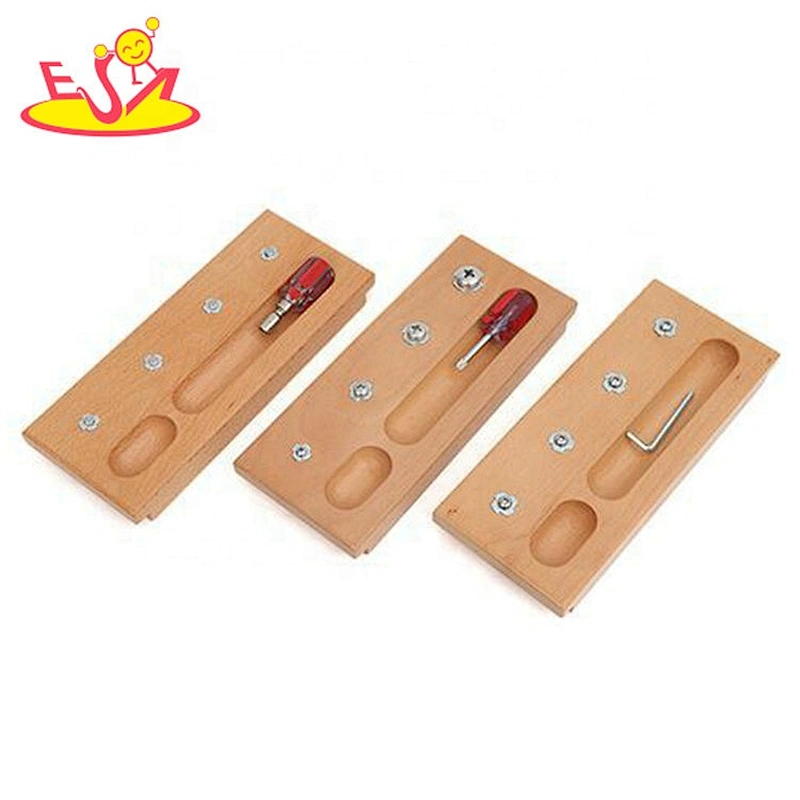Top fashion montessori screw wooden didactic toys for kids W12F106