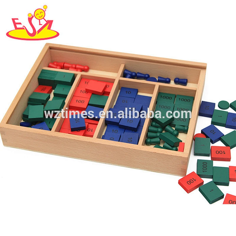 Wholesale preschool wooden board game for math early learning W11A038