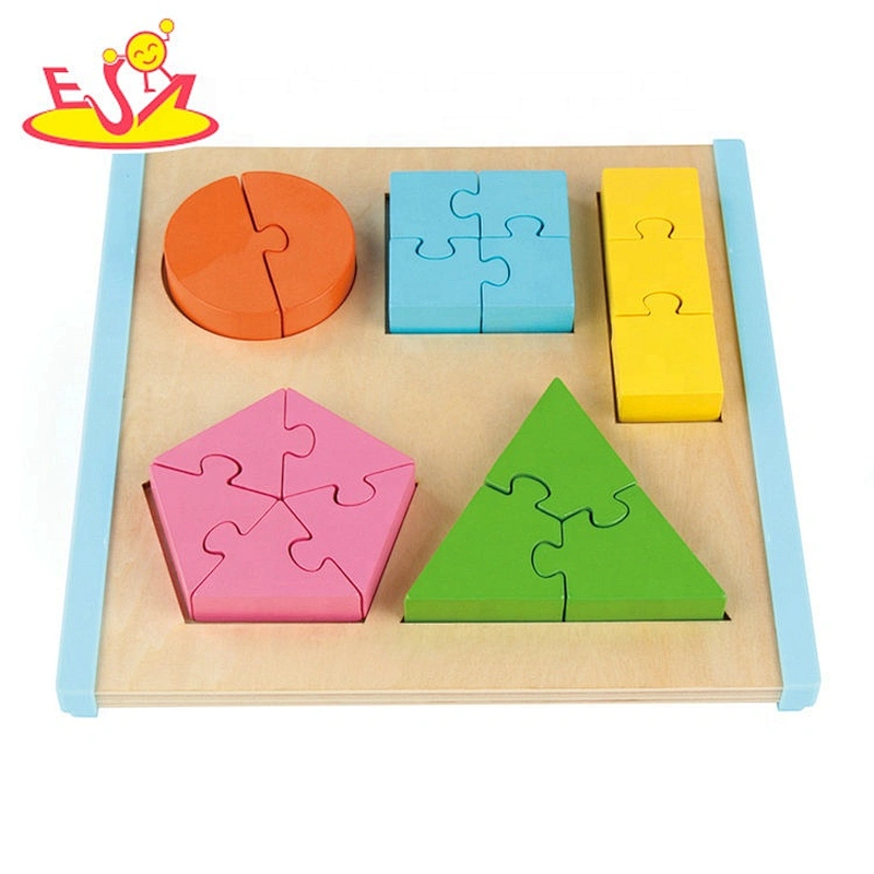 Top fashion 7 pieces educational wooden tangram puzzle for kids W12F052