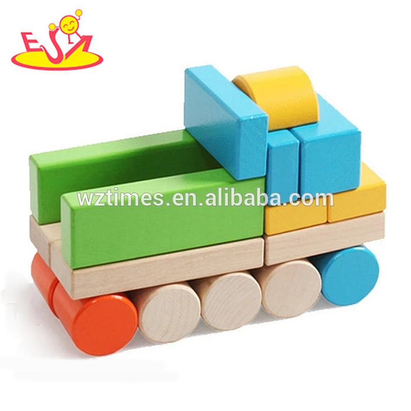 الجملة مضحك وذكاء الأطفال اللبنات الخشبية اللعب W13A084