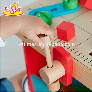 Wholesale new fashion wooden tools toy indoor first baby walker help kids walking W16E087