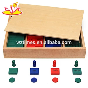 Wholesale preschool wooden board game for math early learning W11A038