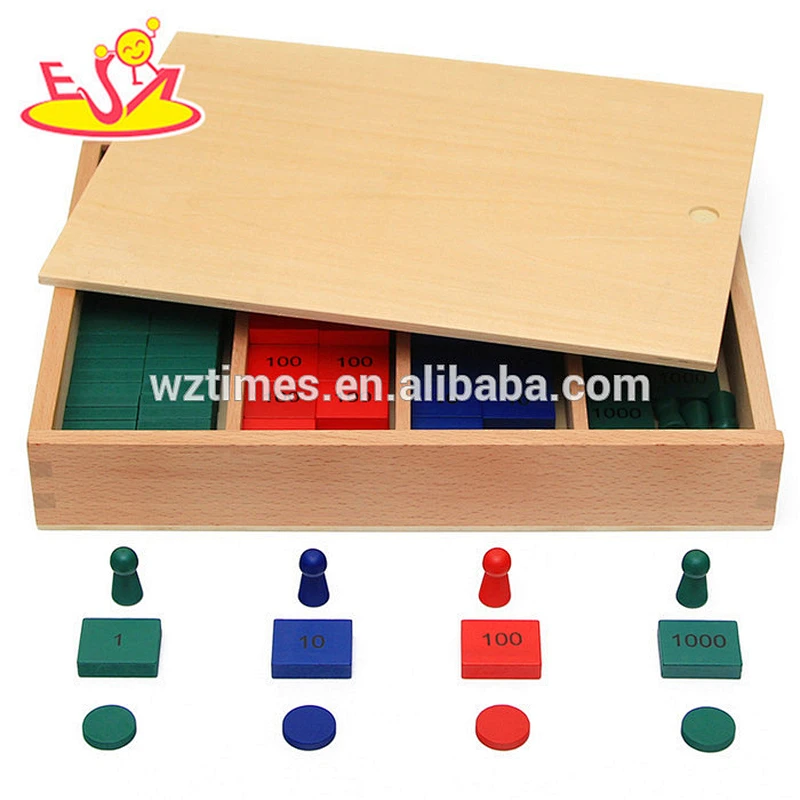 Wholesale preschool wooden board game for math early learning W11A038