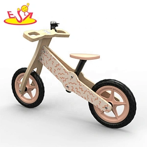 New design beige wooden kids balance bike with low orders W16C278