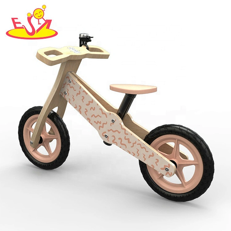 New design beige wooden kids balance bike with low orders W16C278