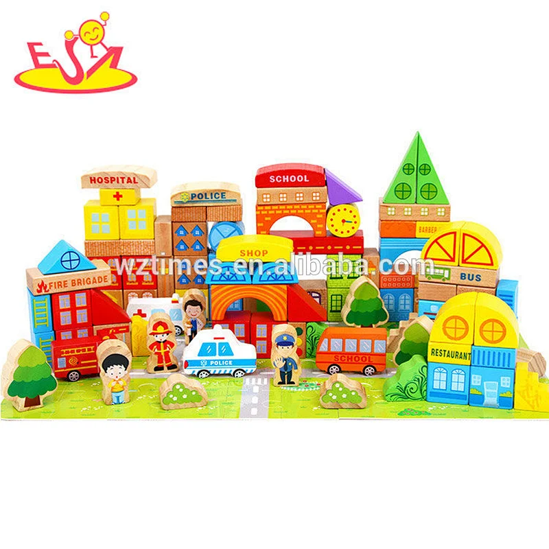 Infants and young children wooden educational toys building blocks for kids W13A150