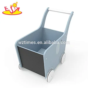 2018 New Original Design animal push walker wooden baby trolley walker for preschoolers W16E096
