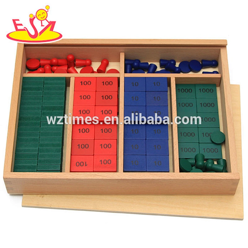 Wholesale preschool wooden board game for math early learning W11A038