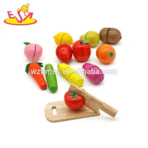 Holzkostobstschneidenspielzeug der großen Kinder für Rollenspiel W10B203
