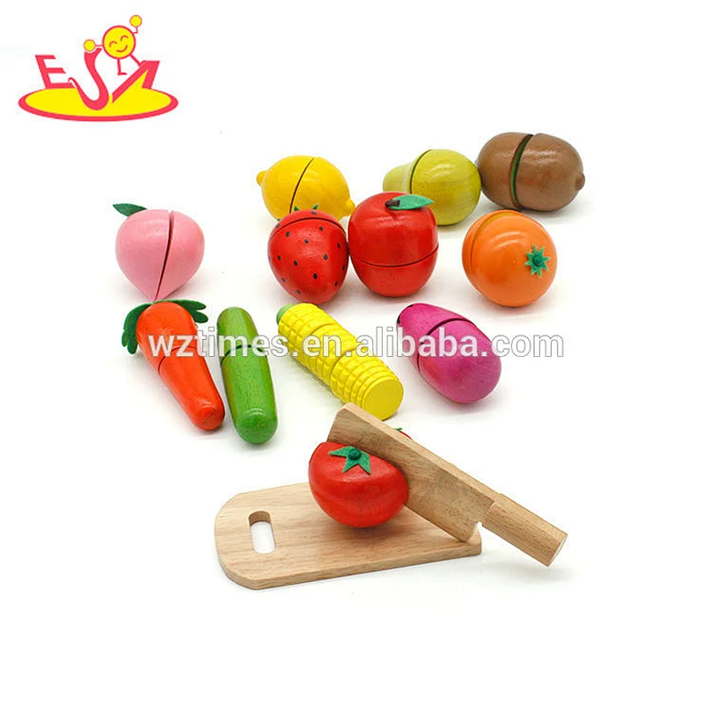 Holzkostobstschneidenspielzeug der großen Kinder für Rollenspiel W10B203