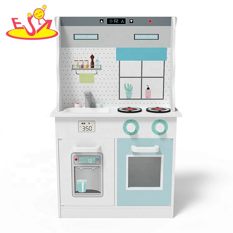 2019 Original Design kids 2 in 1 wooden doll house and kitchen toys for role play W06A371C