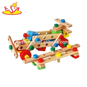 Kreatives hölzernes diy Nusskombinationsspielzeug für Kinder W03C027