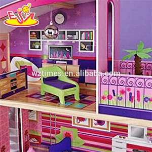 Wholesale top fashion baby wooden doll cottage toy creative kids wooden doll cottage toy W06A226