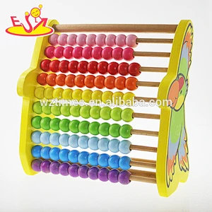 Wholesale math teaching aid wooden counting toy for kids early learning W12A016