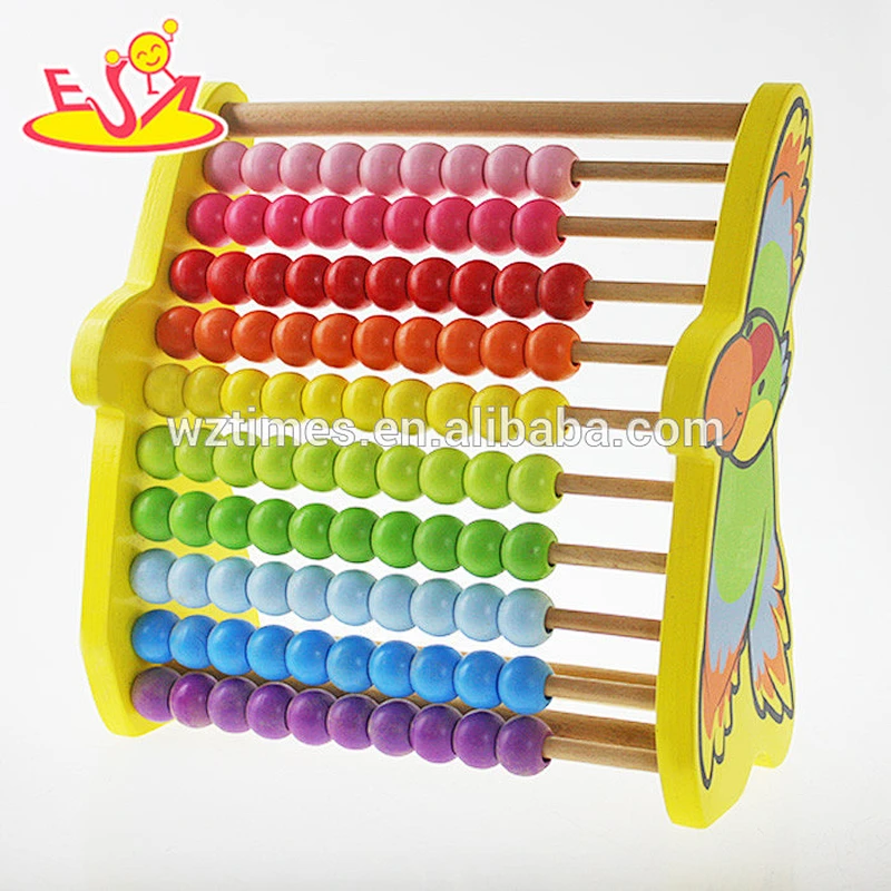 Wholesale math teaching aid wooden counting toy for kids early learning W12A016