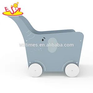 2018 New Original Design animal push walker wooden baby trolley walker for preschoolers W16E096