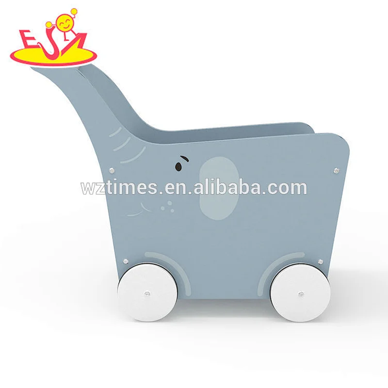 2018 New Original Design animal push walker wooden baby trolley walker for preschoolers W16E096