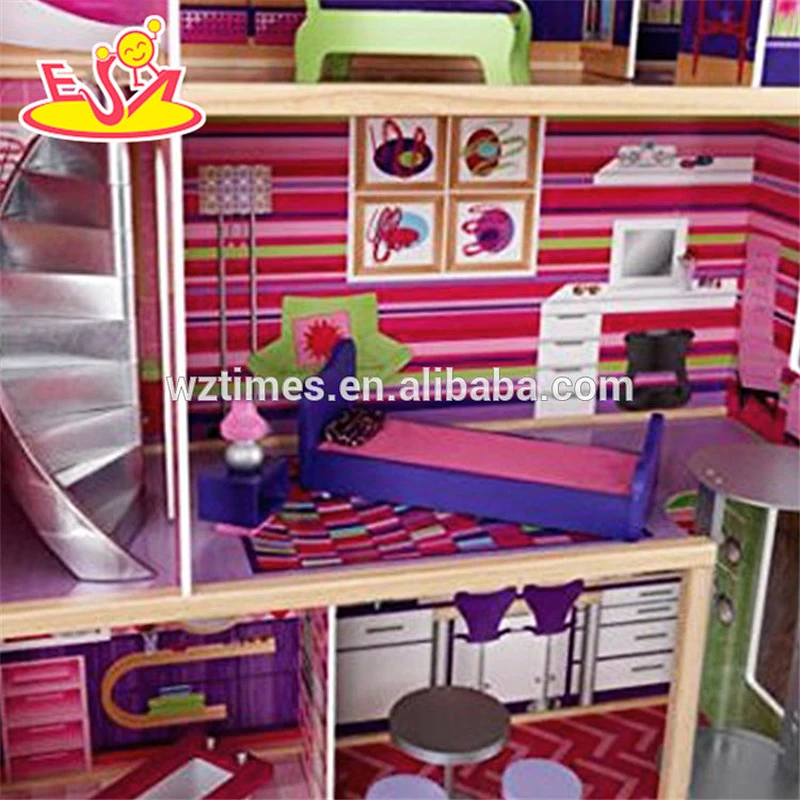 Wholesale top fashion baby wooden doll cottage toy creative kids wooden doll cottage toy W06A226