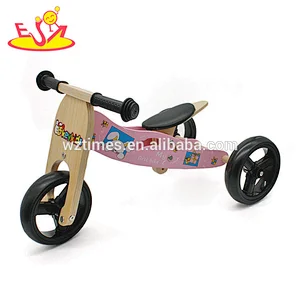 Wholesale top quality 2 IN 1 wooden toddler outdoor toys for balance training W16C098-3