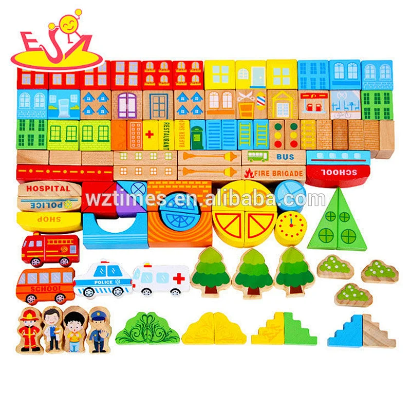Infants and young children wooden educational toys building blocks for kids W13A150