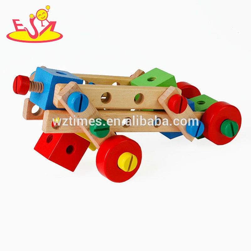 Kreatives hölzernes diy Nusskombinationsspielzeug für Kinder W03C027