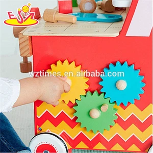 Wholesale new fashion wooden tools toy indoor first baby walker help kids walking W16E087