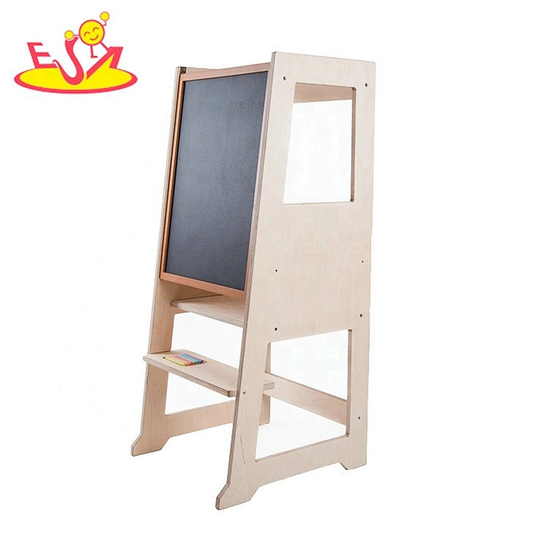 high quality kids wooden step stool with handle W08G278