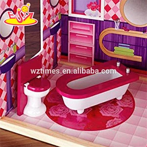 Wholesale top fashion baby wooden doll cottage toy creative kids wooden doll cottage toy W06A226