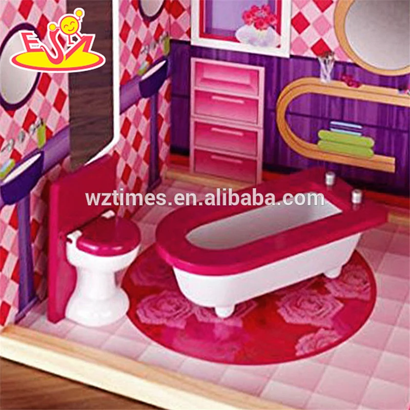 Wholesale top fashion baby wooden doll cottage toy creative kids wooden doll cottage toy W06A226