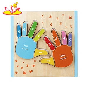 high quality early learning wooden block snake puzzle for kids W12F041