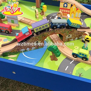2018 New design wooden assemble train set children wooden assemble train set kid wooden assemble train set W04C036
