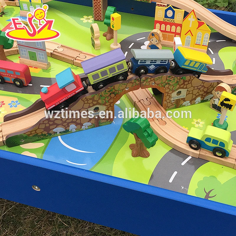 2018 New design wooden assemble train set children wooden assemble train set kid wooden assemble train set W04C036