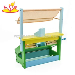 Best sale children wooden toy fruit & vegetable market stand for pretend play W10A060B
