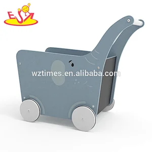 2018 New Original Design animal push walker wooden baby trolley walker for preschoolers W16E096