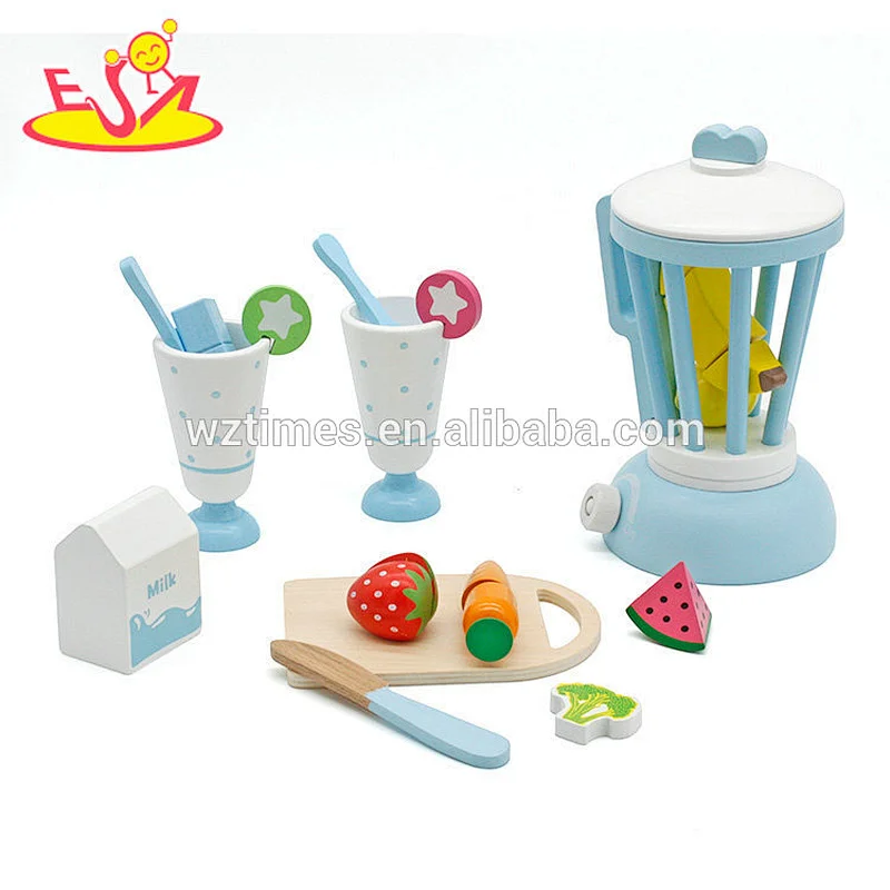 Großhandelsrollenspielküche-Spielzeugsatz hölzerne Spielzeugmixer für Kinder W10B204