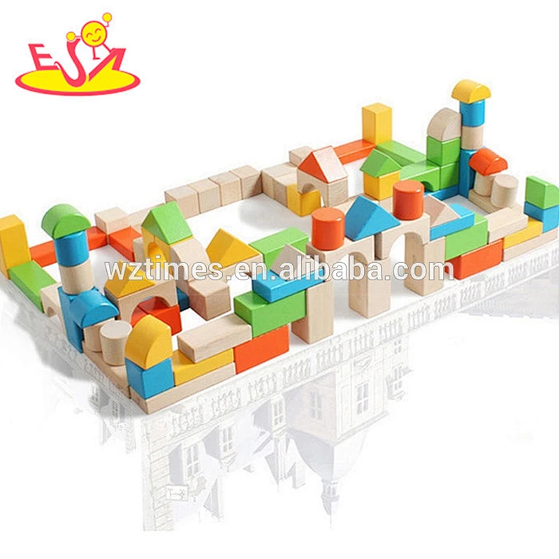 الجملة مضحك وذكاء الأطفال اللبنات الخشبية اللعب W13A084