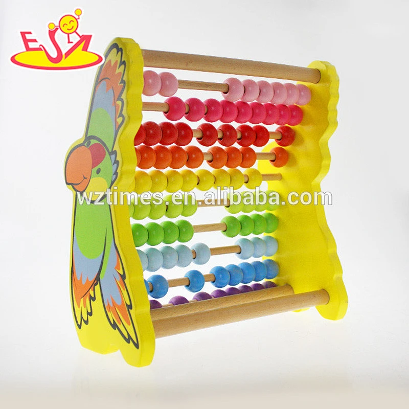 Wholesale math teaching aid wooden counting toy for kids early learning W12A016