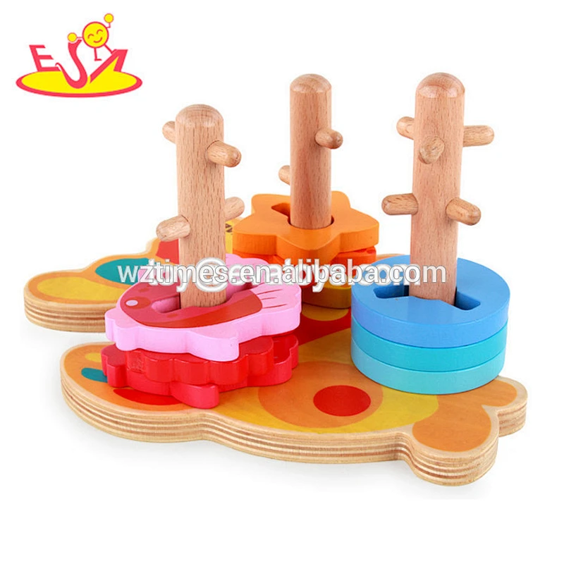 Hölzernes sortierendes Spielzeug der bunten Kinder des neuen Designs für Großhandel W13D052