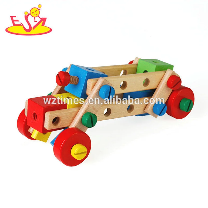Kreatives hölzernes diy Nusskombinationsspielzeug für Kinder W03C027