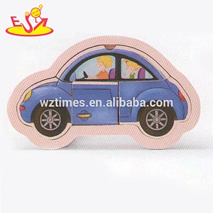 wholesale educational kids wooden bus puzzle toy children wooden bus puzzle toy W14C178