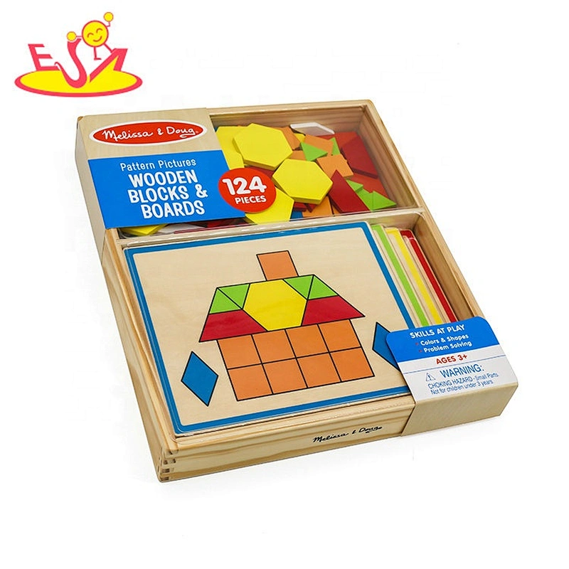 2019 New fashion educational sorter wooden block shape toy for kids W13E084
