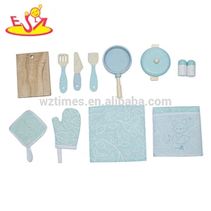 Nuevo estilo de simulación de cocina de juguete de madera para niños jugar W10C401