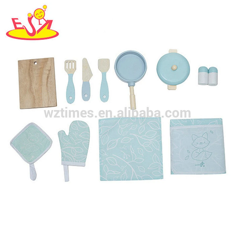 Nuevo estilo de simulación de cocina de juguete de madera para niños jugar W10C401