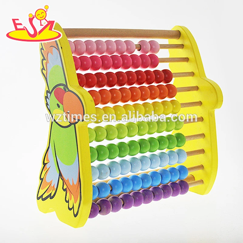 Wholesale math teaching aid wooden counting toy for kids early learning W12A016