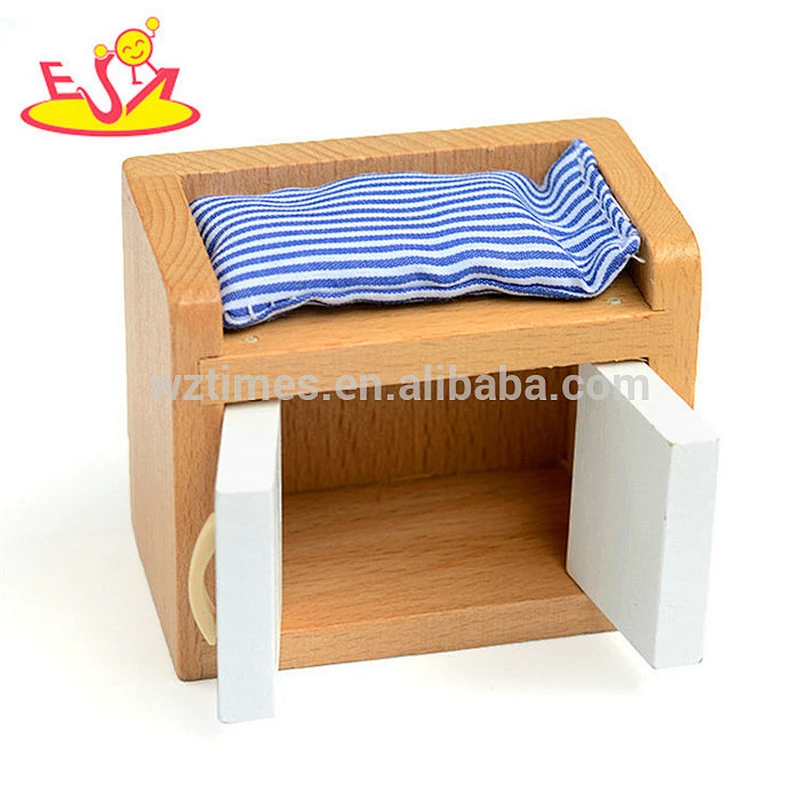Muebles de alta calidad juguetes de madera muebles de muñecas en miniatura para los niños pretenden jugar W06B087