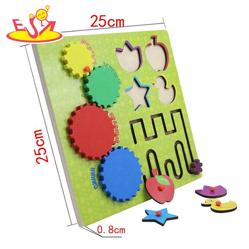2019 Top sale educational wooden children busy board for sale W11H067