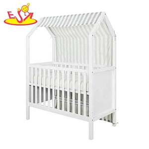 high quality modern wooden baby cot with drawer W08E025